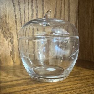 Princess House Heritage Crystal Apple Shaped Dish